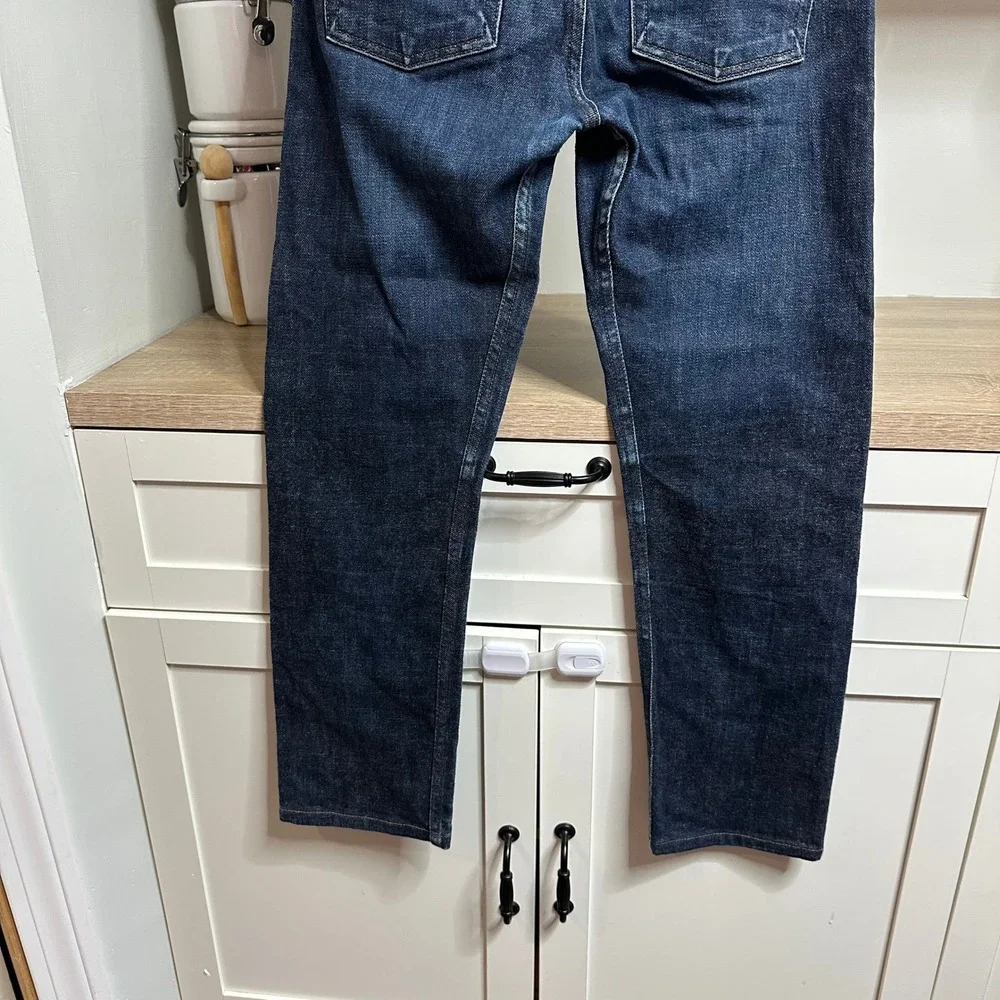 Naked & Famous Weird Guy Selvedge Jeans Mens 29x27 Stretch Dark Wash Button Fly